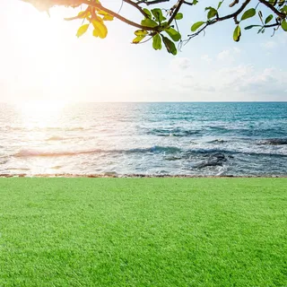 Steffensmeier Kunstrasen Ireland | Sonnenstunden: 20.000 | 42 mm | Outdoor | Meterware | wasserfest | Grün, Größe: 300x300 cm