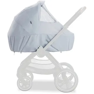 hauck 2in1 Universal Regenschutz Kinderwagen für Babywanne und Sportsitz, Grau - Kompatibel mit Walk N Care Set - Zugängliches Fenster - Kordelzug - Sonnenblende - Stoff & PEVA Folie