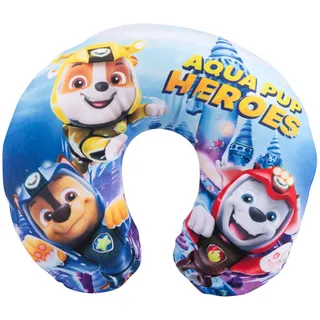 United Labels Paw Patrol Aqua Pup Heroes - Reise Nackenkissen bequemes Reisekissen Nackenhörnchen Auto Flugzeug