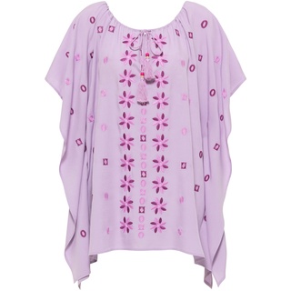 usha FESTIVAL Damen Poncho, Helllila Mehrfarbig, M