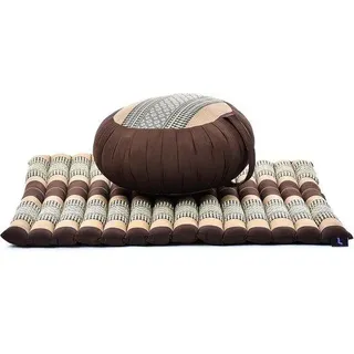 Kissen-Set mit Zafu und Zabuton, Kapok-Füllung