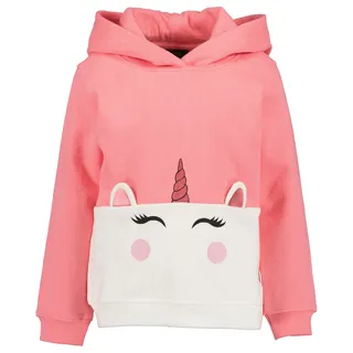 Blue Seven Kapuzensweatshirt, mit süßem Einhorn-Motiv mit bewegter Applikation, rosa