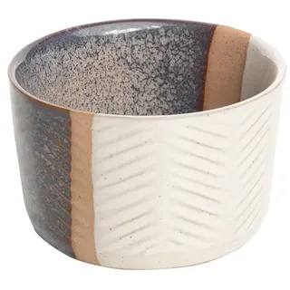 Tranquillo Keramik Schale als Tapas Schale, Dip Schälchen, Snackschale Snack Bowl INDUSTRIAL braun/creme, 9 x 9 x 5,5 cm