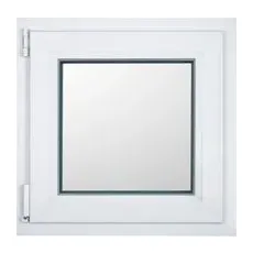 KM Meeth Kunststofffenster CL7 Weiß 110 cm x 130 DIN links Uw-Wert 0,90