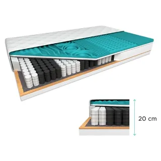 Kokosmatratze COCO MAXI 20 cm 180 x 200 cm Matratzenschutz: INKLUSIVE Matratzenschoner