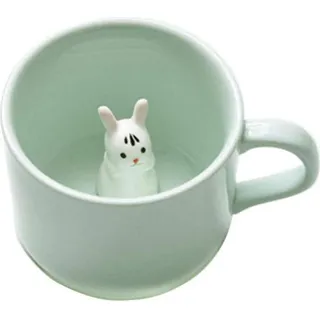 Keramik-Becher 3D Tier-Morgen-Schale Geschenk für Hochzeiten Vatertag