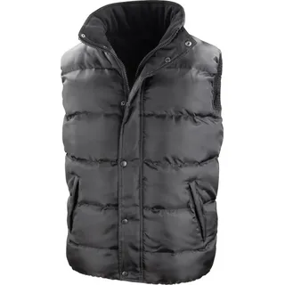 Result Core Nova Lux Herren Winterweste / Steppweste, wasserabweisend, winddicht BC2051 (L) (Schwarz) - Schwarz