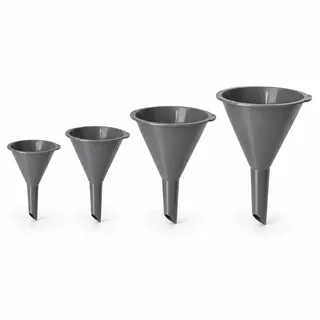 Motswedi Trichter, 4-Teilige Größenkombination, Einfülltrichter, BPA-Frei, Trichter Küche, Leicht zu Reinigen, Küchentrichter, Langlebig & Bruchsicher, Öltrichter, für Flüssigkeiten, Küche