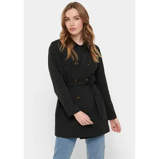 ONLY Trenchcoat "ONLVALERIE TRENCHCOAT OTW NOOS", schwarz