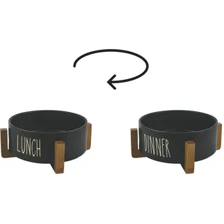 Villa d'Este Home Tivoli DINNER/LUNCH DOUBLE FACES Salatschüssel C/Stand