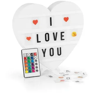 EasyMaxx LED-Leuchtkasten [Herz] - 173 Buchstaben, | 150 Moodjis