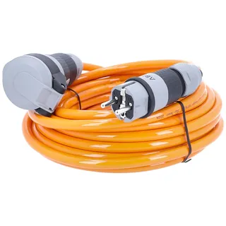 as - Schwabe as-Schwabe SCHUKOultra Pro Verlängerungskabel IP54, orange/grau, H07BQ-F 3G2.5, 10m 62262