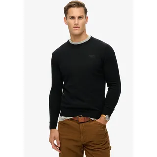 Superdry Rundhalspullover »ESSENTIAL SLIM FIT CREW JUMPER« Superdry Black XL