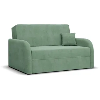 Sessel mit Schlaffunktion, Schlafsessel für Wohnzimmer, , Onega Stoff, 120cm, Grün - Grün