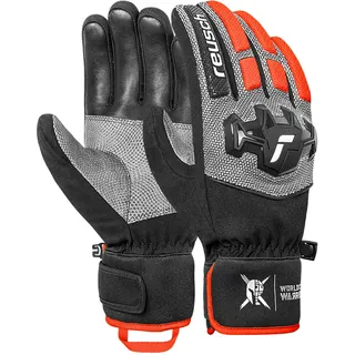 Reusch Worldcup Warrior R-TEX XT Skihandschuhe – Unisex Racinghandschuhe mit wasserdichter R-TEX XT Membran, TecFill-Isolierung, Knöchel- & Fingerprotektion, Ziegenleder, atmungsaktiv, Winddicht