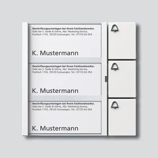 Siedle TM 612-3 W Ruftasten-Modul