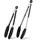 Kochzange Set 26 cm und 33 cm Edelstahl Schwarz