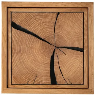 woodroom Wandregal 34 x 34 x 20 cm Eiche massiv geölt