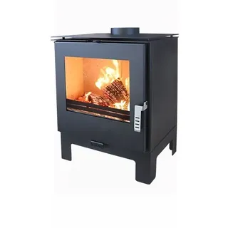 Kaminofen modern model Kara L, Energieeffizienz A 80.20%, 7.5 kW, 510 x 500 x 742 mm - Schwarz