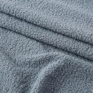 Vayliro 50cm x 160cm Teddyfell Stoff Weich Teddy Samtstoff Plüschstoff Schlingenplüsch Warm Dekostoff Nähstoffe für DIY Sofas Kissen Mäntel Kleidungs Spielzeugstoffe Heimdekoration,Grau