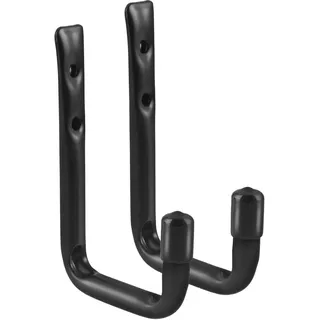 Maclean Brackets Maclean 2er Set Wandhalterung | Halterung für Reifen, Räder, Leitern & Fahrräder | Stahlkonstruktion mit Gummierung | Bis 22 kg Belastbarkeit | Platzsparende Aufbewahrung (Höhe 12,5 cm, Länge 8 cm)