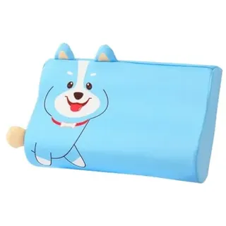 champracer Schlummerkids Kissen Original,Kinderkissen für Besserenund Gesünderen, Calmly Ergonomisch, Kawaii Tiere Kissen, Atmungsaktiv und Hautfreundlich (Mit Kopfkissenbezug) (Hund,45 * 27 * 6 cm)