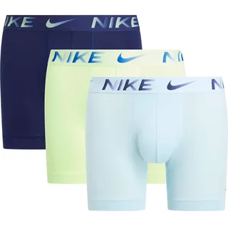 Nike Boxershorts Brief 3PK Unterwäsche, Brly VLT/GLCR BLE/BLE Void MVE WB, XXL Herren