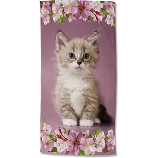 Good Morning Strandtuch 75 x 150 cm rosa