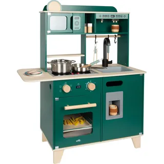 small foot Kinderküche und Bistro aus Holz, 2-in-1-Spielküche, ab 3 Jahren