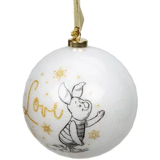 Disney 80mm Christbaumkugel Glitzer Sparkle - Ferkel