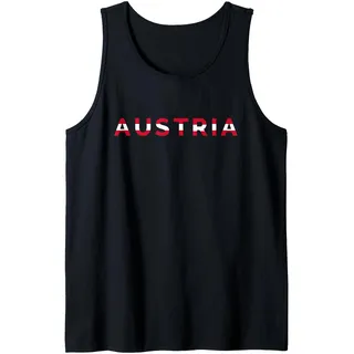 Österreich Fahne Herren Austria Flag Damen Kinder Österreich Tank Top