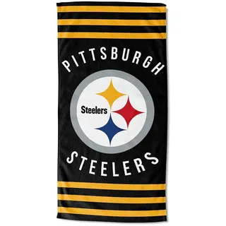 Northwest NFL Pittsburgh Steelers Strandtuch, Unisex, für Erwachsene, 76,2 x 152,4 cm, gestreift