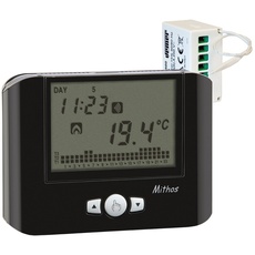 Vemer CHRONOTHERMOSTAT MITHOS RF Wandleuchte A Batterien und Fernantrieb, Schwarz, VE426300