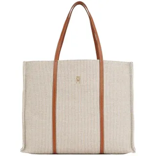 Tommy Hilfiger TH PREMIUM BEACH LE TOTE Shopper Kunstleder Beige/Braun