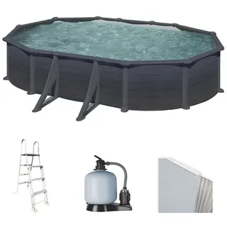 Gre Granada Ovale 610x375x132cm - Stahlwandpool