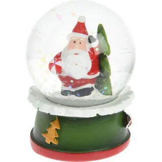 Weihnachts-Schneekugel aus Glas 4,5x6cm - Weiß
