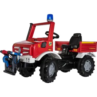 Rolly Toys rollyUnimog Feuerwehr Unimog mit Seilwinde Tretfahrzeug für Kinder