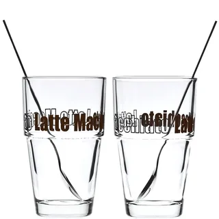 LEONARDO Latte-Macchiato Set 4er 0,4 l