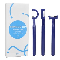 3-teiliges Übungsset für die Zungenspitze, Lateralization Lifting Oral Muscle Training Tool für die Zungenspitze