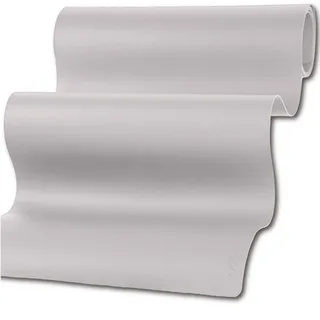 Mahewa®️ Premium Tischläufer aus Leder-Imitat - aus Kunstleder abwaschbar und wasserdicht - Tischband in Lederoptik (Eckig, 135x30, Taupe)