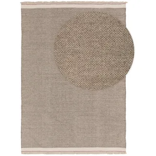 benuta Pop Wollteppich Karla Grau 160x230 cm , Textil , Beton Optik , Rechteckig , 160x230 cm , Gots , pflegeleicht , Teppiche und Böden, Teppiche, Schafwollteppiche
