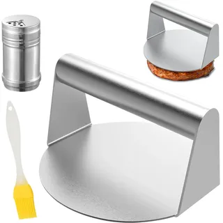 Premium Burger Pattie Presse & Smasher - Exzellente Edelstahl-Burgerpresse für die perfekte Zubereitung von Burgern