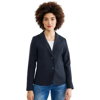 STREET ONE Damen A211839 Twill Blazer, deep Blue, 38