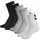 hmlCHEVRON 6-PACK ANKLE SOCKS black/white/grey 14