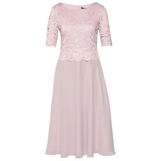 Vera Mont Cocktailkleid mit Spitzenbesatz, Rose, 40