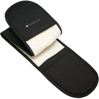 Master Class MasterClass-Ofenhandschuhe, hitzebeständig, doppelseitig, strapazierfähige Baumwolle, schwarz