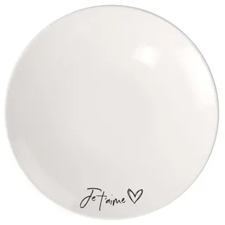 Villeroy & Boch – Statement Frühstücks-/ Dessertteller Weiß, Schwarz, Spülmaschinenfest, Mikrowellensicher, Teller, Essteller, Porzellan, Geschirr, Premium Porcelain