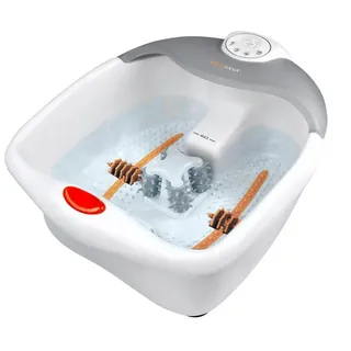 Medisana FS 885 Fußsprudelbad mit Wärmefunktion, Angenehme Fußreflexzonenmassage, Massage Fußbad, Fußwanne, Timer-Funktion, Fußmassagegerät mit Vibration, Bis Schuhgröße 46