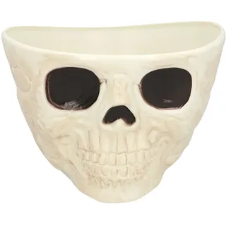 Boland 72394 - Schüssel Skull, Dekoration für Halloween und Karneval, Totenkopf Schale für Süßes und Saures