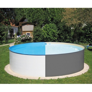 Xxxl Pool Steely Anthrazit , Anthrazit , 4-teilig , Freizeit & Co, Pools & Wasserspass, Stahlwandpools